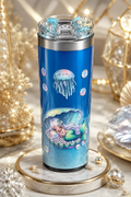 Custom 20 oz Stainless Steel Snow Globe Tumbler