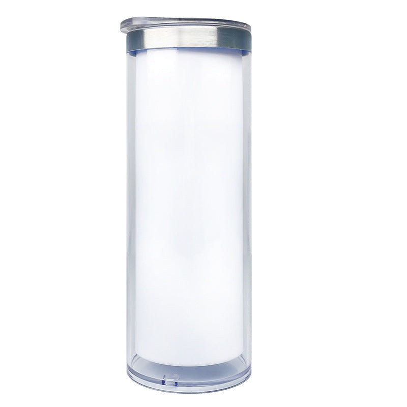 Custom 20 oz Stainless Steel Snow Globe Tumbler